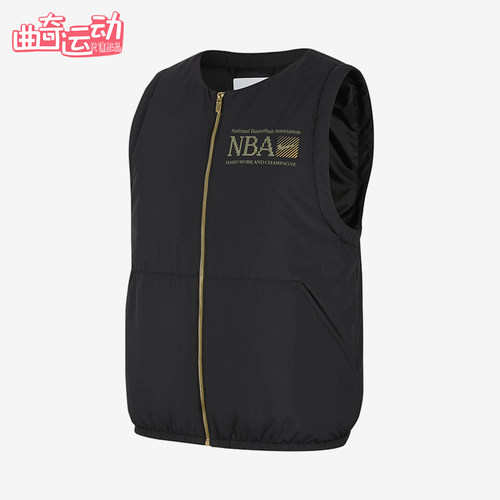Nike/耐克正品男士运动字母印花图案休闲棉马甲FD8451-010
