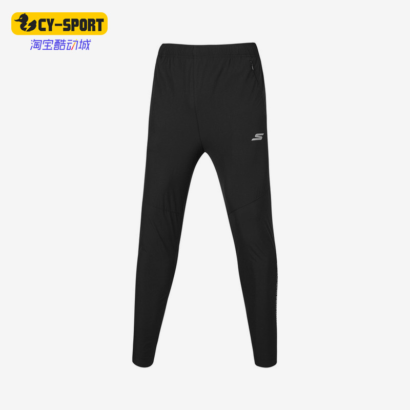 Skechers/斯凯奇正品新款男子运动休闲梭织松紧长裤 P122M033
