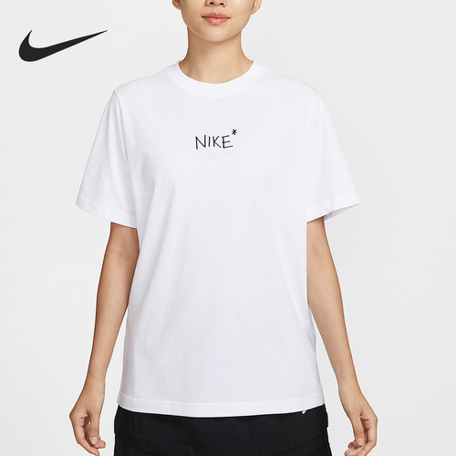 Nike/耐克正品Sportswear女士圆领套头轻盈短袖T恤II0451-100