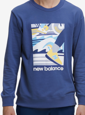 New Balance/NB正品新款男子舒适透气百搭卫衣套头衫MT43572-NNY
