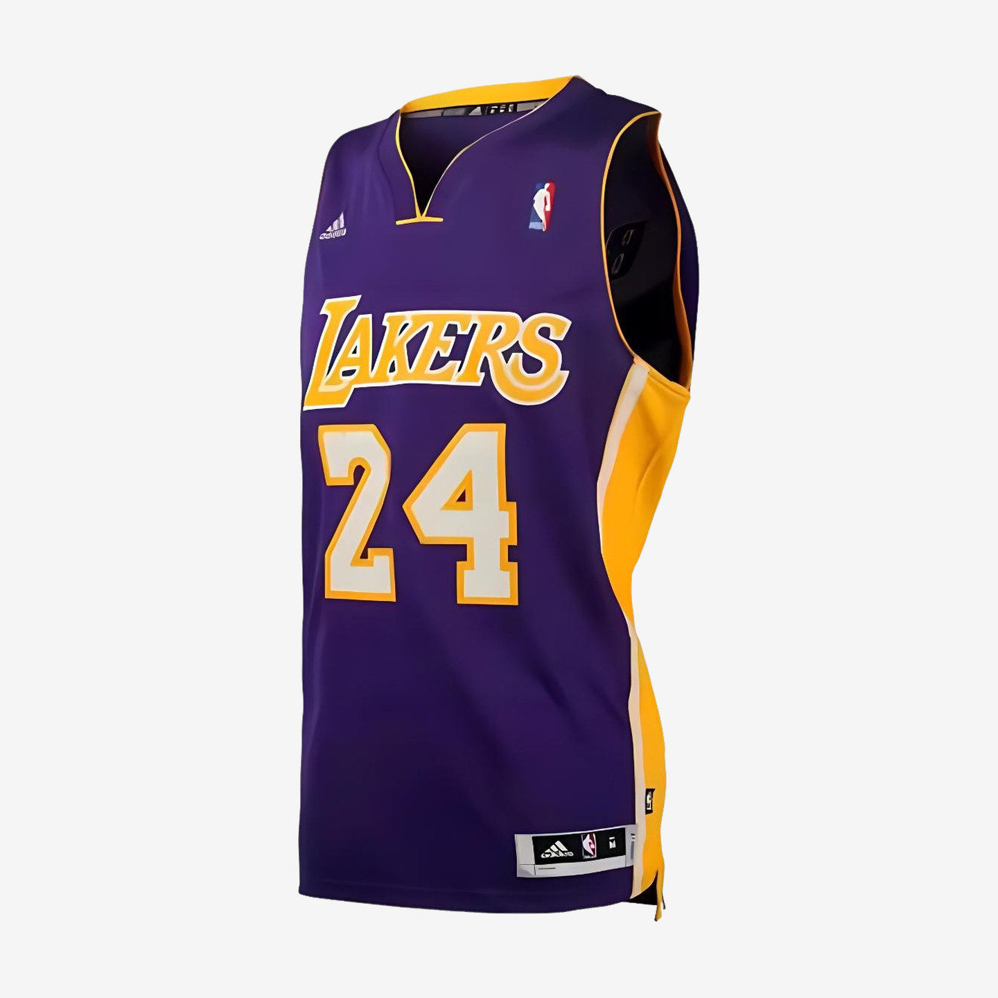 Adidas阿迪达斯正品NBA洛杉矶湖人男女球迷版V领无袖篮球服U08938