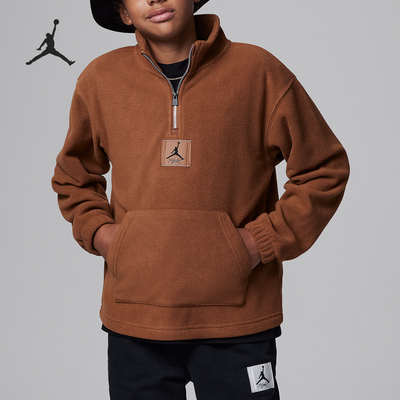 Nike/耐克正品Air Jordan大童半开襟拉链运动卫衣FZ1806-281