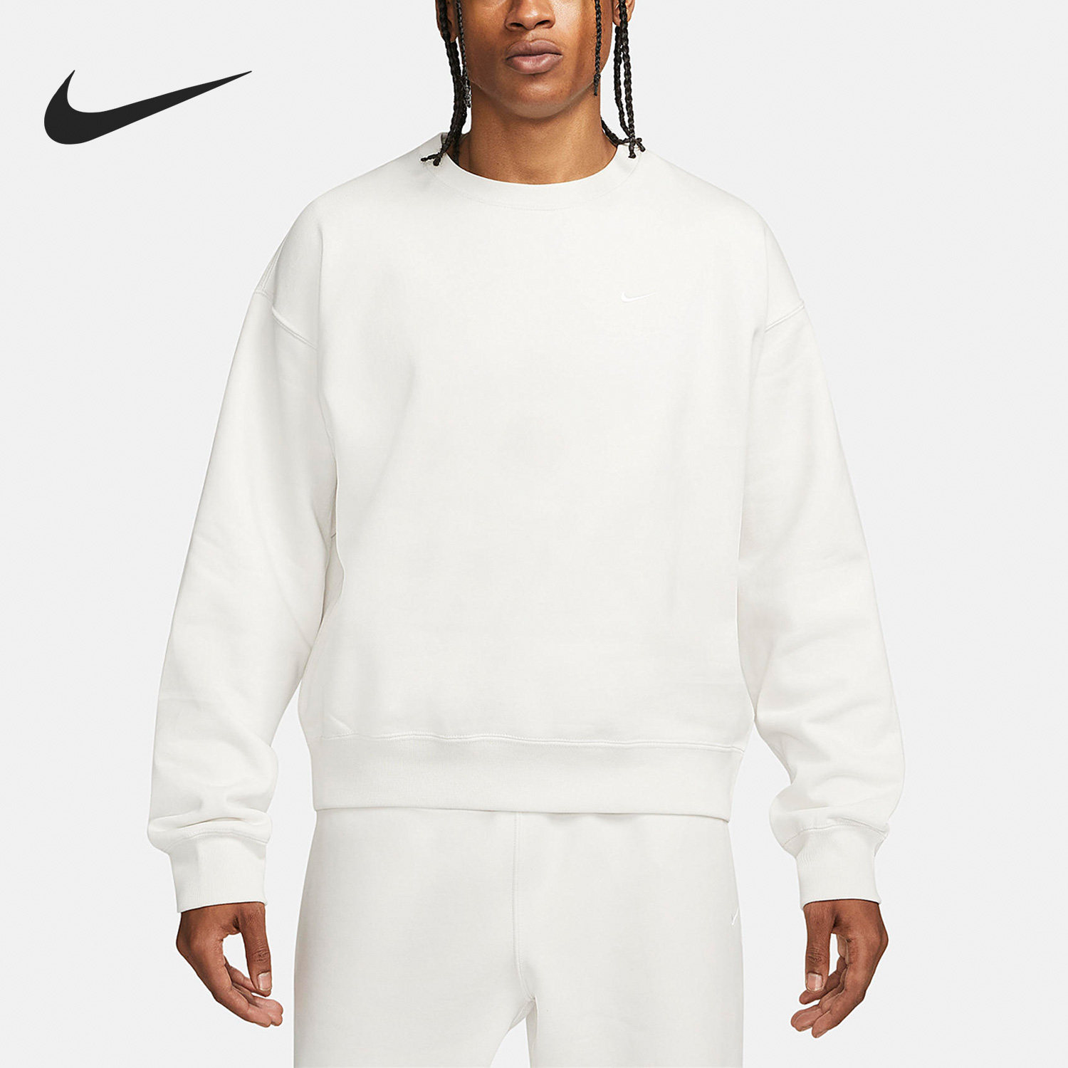 Nike/耐克正品新款圆领男子休闲宽松针织套头卫衣DA0318-030 - 实物图