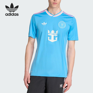 足球运动训练短袖 Adidas 修身 三叶草男士 KA7502 阿迪达斯正品