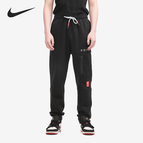 Nike/耐克正品男子秋冬加绒保暖针织运动篮球长裤 CK6664-010