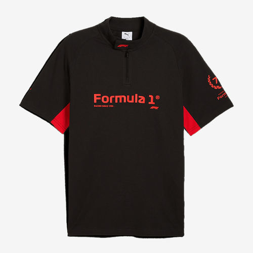PUMA彪马正品F1男款潮流时尚经典休闲Polo短袖翻领衫632657-01