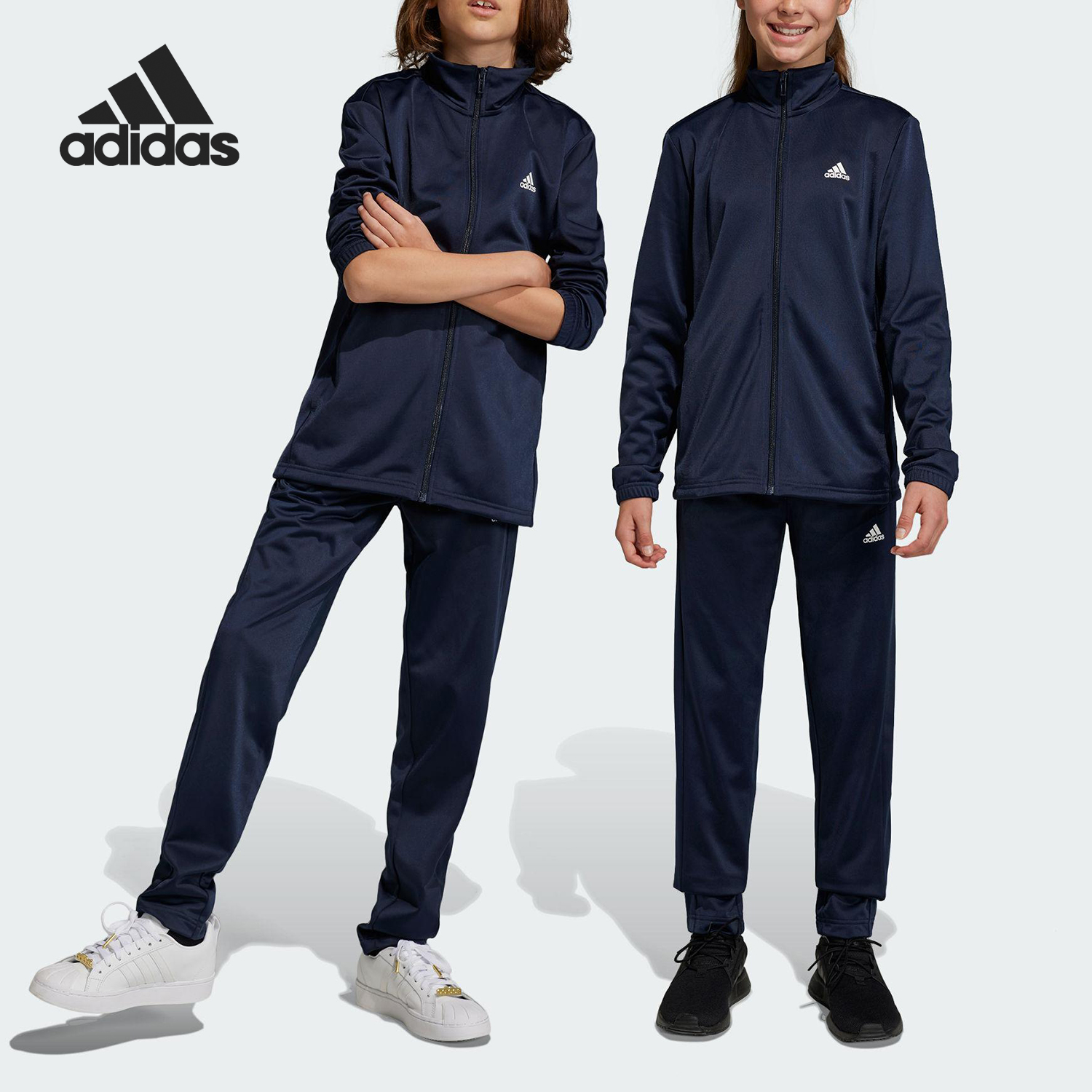 Adidas/阿迪达斯正品U BL TS 大童运动休闲长袖套装IC5685