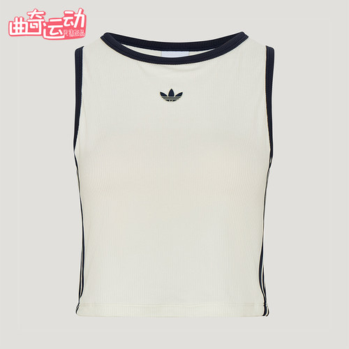 Adidas/阿迪达斯正品女士时尚休闲透气运动背心无袖T恤LF4596