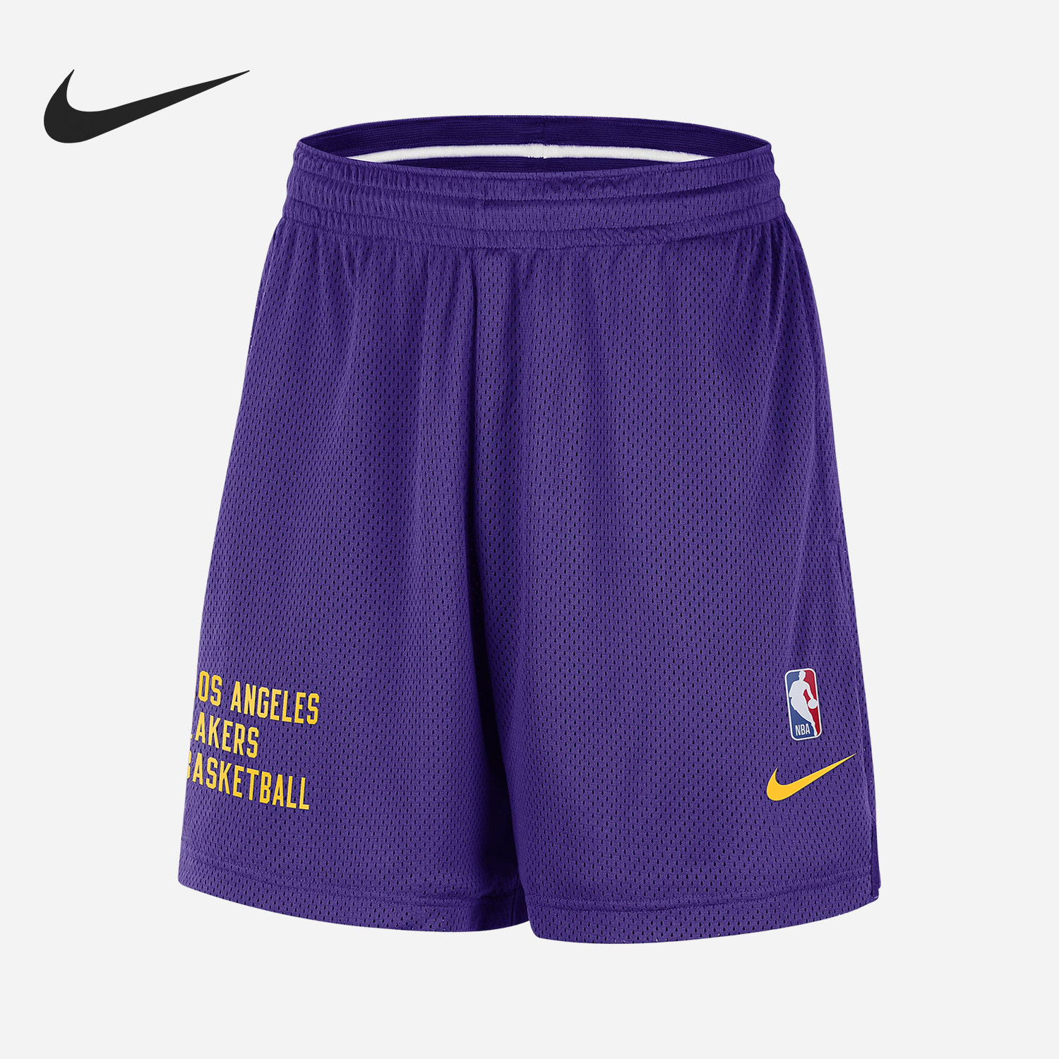 Nike/耐克正品2023男子透气洛杉矶湖人队篮球运动短裤DX9700