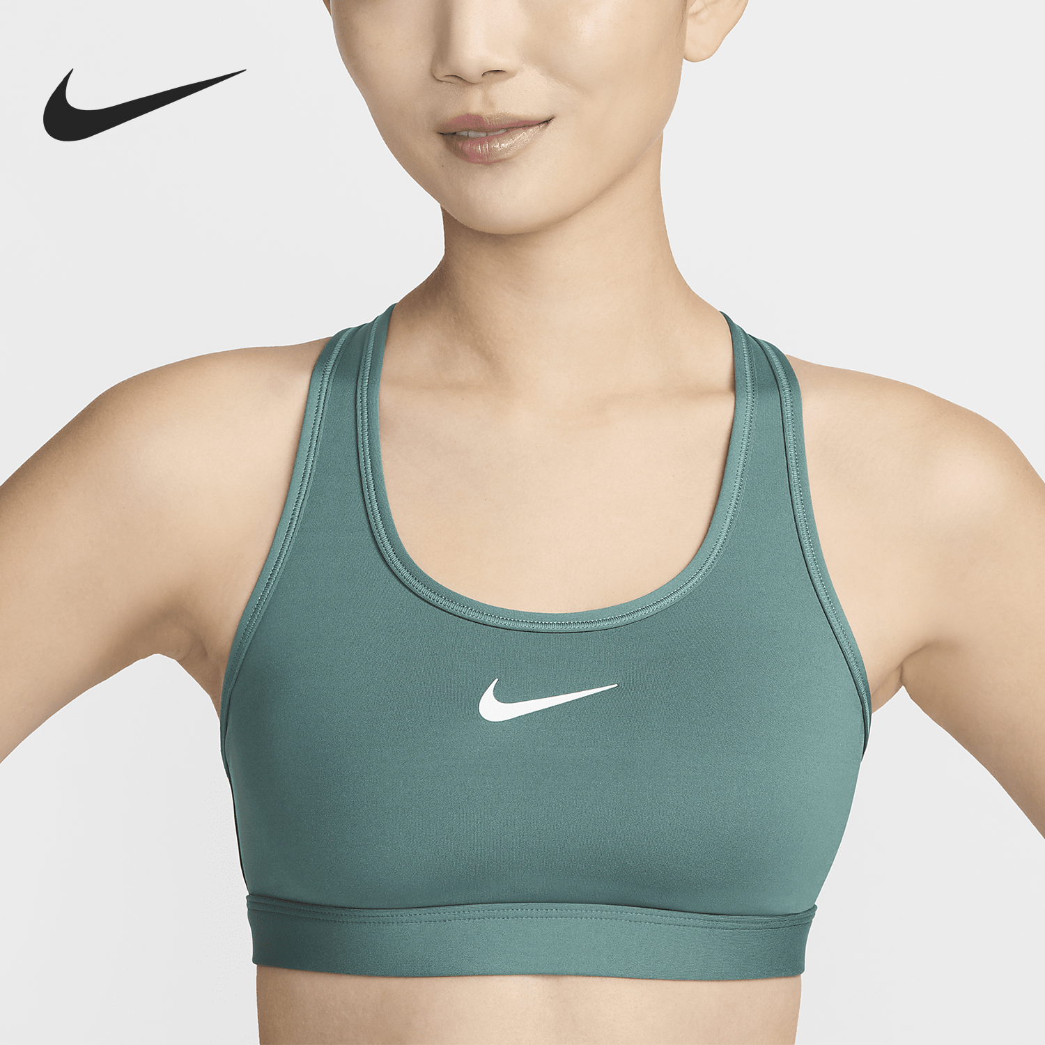 Nike/耐克正品 Swoosh 女子中强度支撑运动内衣DX6822-361