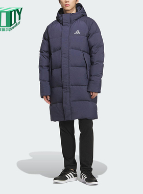 Adidas/阿迪达斯正品冬季男士休闲保暖户外运动连帽羽绒服KR0934