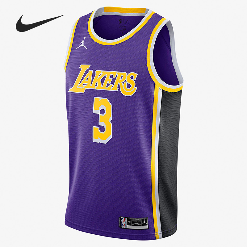 Nike/耐克正品NBA洛杉矶湖人男子篮球无袖运动球衣CV9481-511