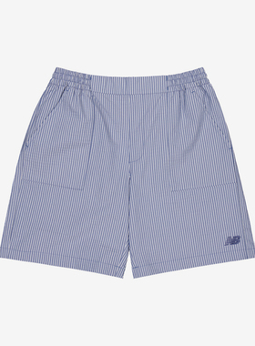 New Balance/NB正品夏季新款男女舒适百搭条纹短裤NVE28063-BL