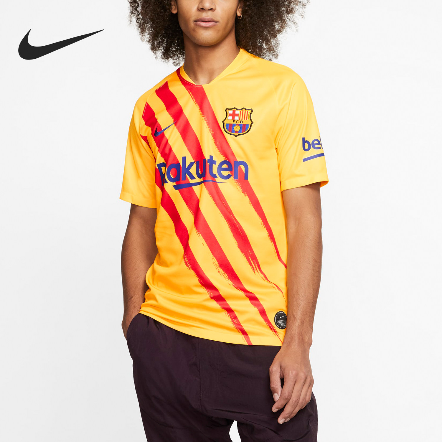Nike/耐克正品巴塞罗那队男士圆领足球运动短袖CT2527-727