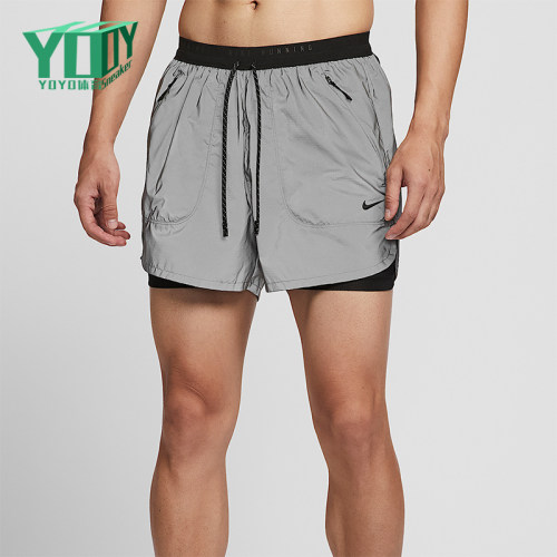 Nike/耐克正品2025男士耐穿二合一反光跑步透气短裤IM6268-010