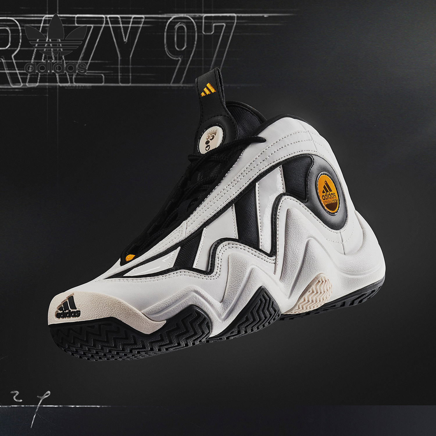 Adidas/阿迪达斯 正品三叶草CRAZY 97 男士经典篮球鞋GX9658