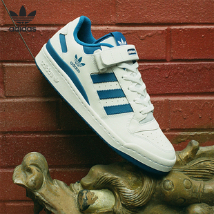阿迪达斯正品 休闲板鞋 三叶草FORUM 男女经典 FY7756 LOW Adidas
