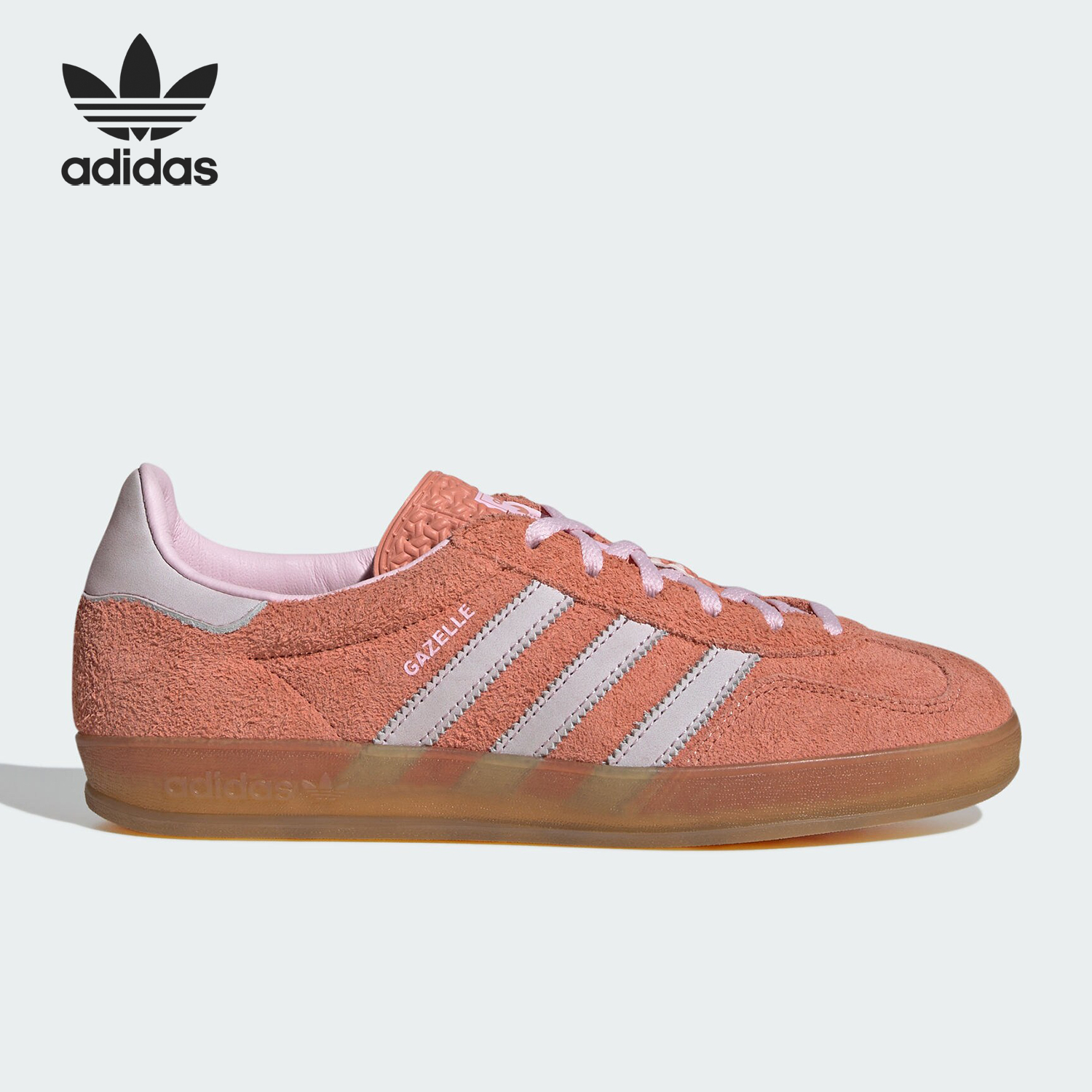 Adidas/阿迪达斯正品三叶草女士绒面革经典运动板鞋IE2946