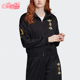 三叶草女士宽松拉链时尚 Adidas 阿迪达斯正品 立领夹克外套FS7220