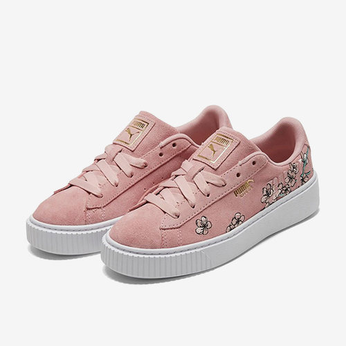 Puma/彪马正品Platform Strap女士低帮透气休闲板鞋365224-01