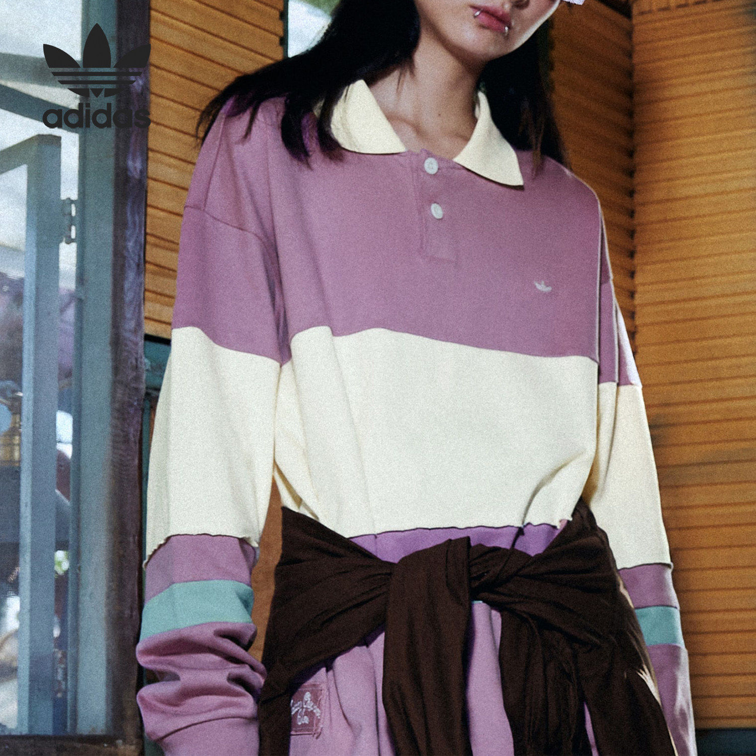 Adidas/阿迪达斯正品三叶草男女复古运动休闲POLO衫HR6454,运动服/休闲服装,运动POLO衫,淘宝优惠券,粉丝福利购,淘宝优惠卷