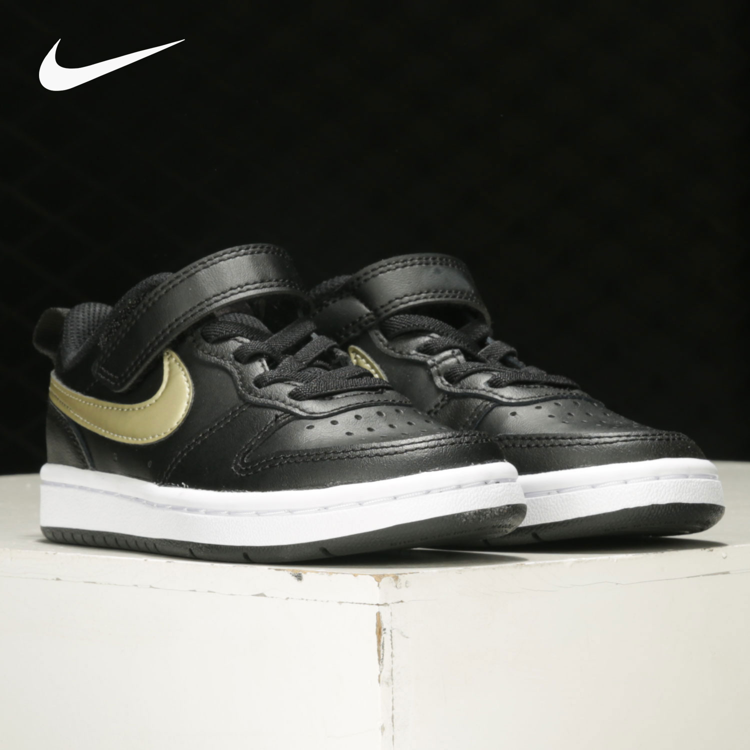 Nike/耐克正品COURT BOROUGH LOW 2(PSV)大童运动童鞋板鞋BQ5451