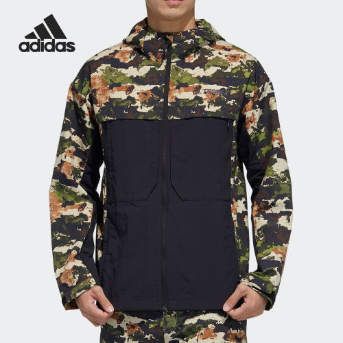 Adidas新款男子运动夹克外套户外