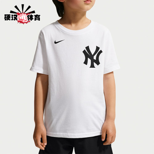 Nike/耐克正品MLB小童圆领时尚透气经典运动短袖T恤IV0576-100
