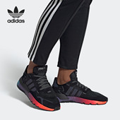 男女反光运动鞋 Adidas FX1397 NITE JOGGER 阿迪达斯正品 三叶草