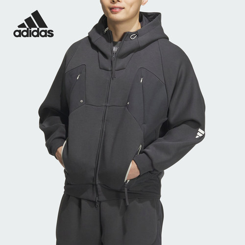 Adidas/阿迪达斯正品FUSTL P HOODY2男士连帽经典外套JM6188