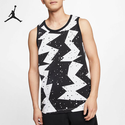 Nike/耐克正品JORDAN PRINTED POOLSIDE 男子篮球运动背心 CJ6231