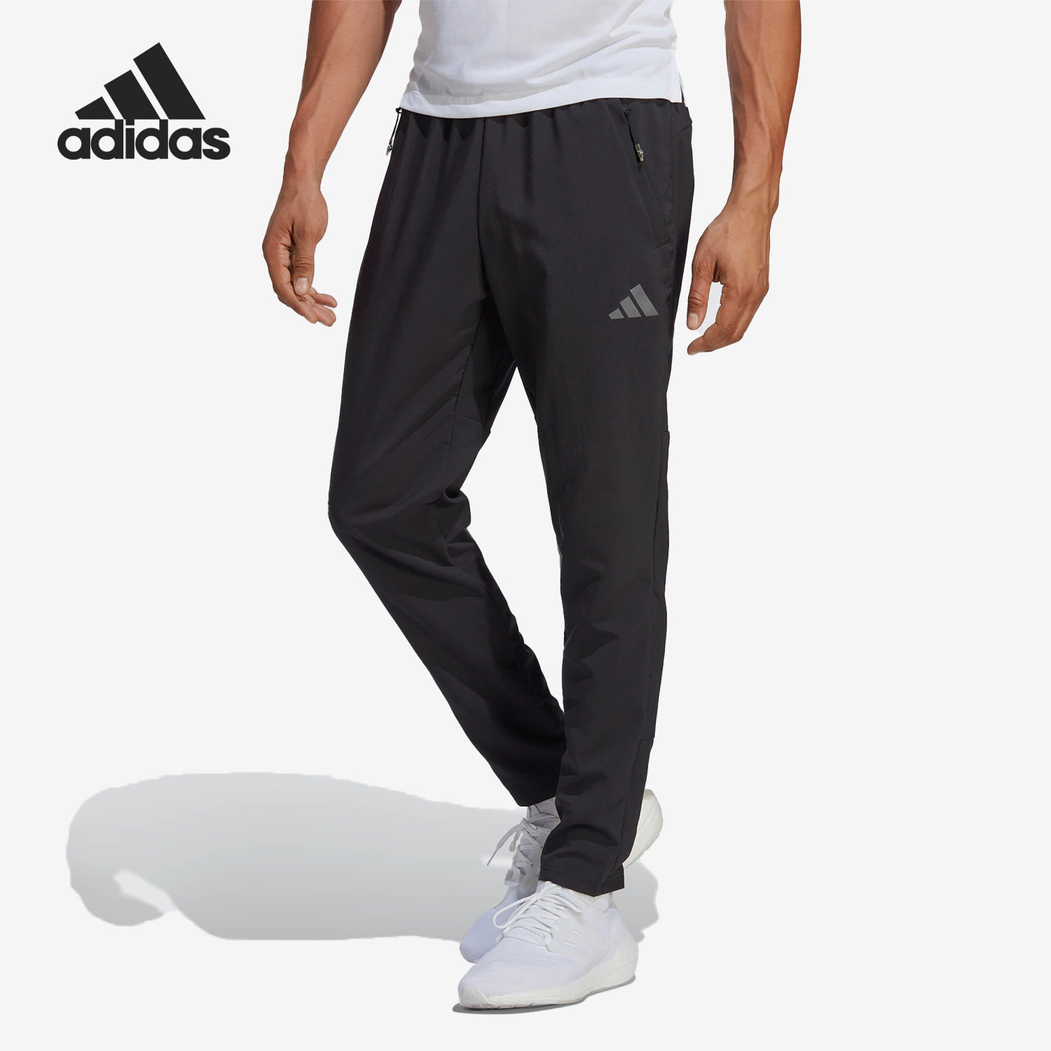 Adidas/阿迪达斯正品新款男子跑步梭织训练裤透气长裤IB8147