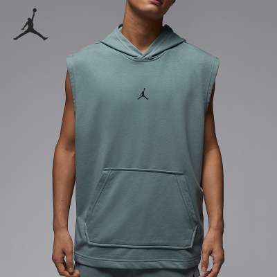 Nike/耐克正品JORDAN男士针织无袖套头宽松连帽衫HF9939-041