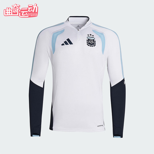 Adidas/阿迪达斯正品2025冬季款男士套头立领拼接足球上衣JZ5969