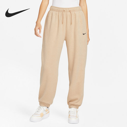 Nike/耐克正品女子抓绒保暖舒适休闲运动束脚长裤 DV7097-200