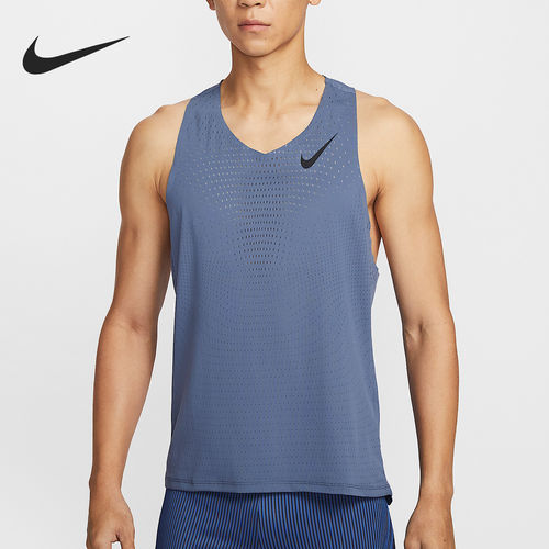 Nike/耐克正品AeroSwift男士跑步无袖透气背心T恤FN4232-491
