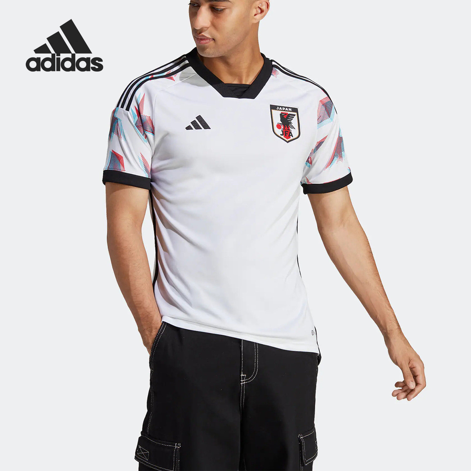 Adidas/阿迪达斯正品世界杯日本队球迷版男子足球球衣HF1844