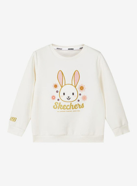 Skechers/斯凯奇正品新款儿童休闲运动套头卫衣L123G032-0074