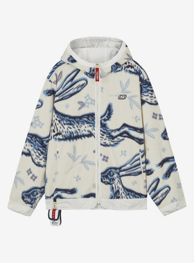 Skechers/斯凯奇正品冬季男女运动休闲仿羊羔绒连帽外套L123M002