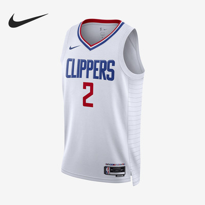 Nike耐克正品NBA快船队伦纳德男女印花球迷版篮球球衣DN2080-100