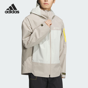 男士 新款 户外运动防水连帽冲锋衣IS9522 阿迪达斯正品 Adidas