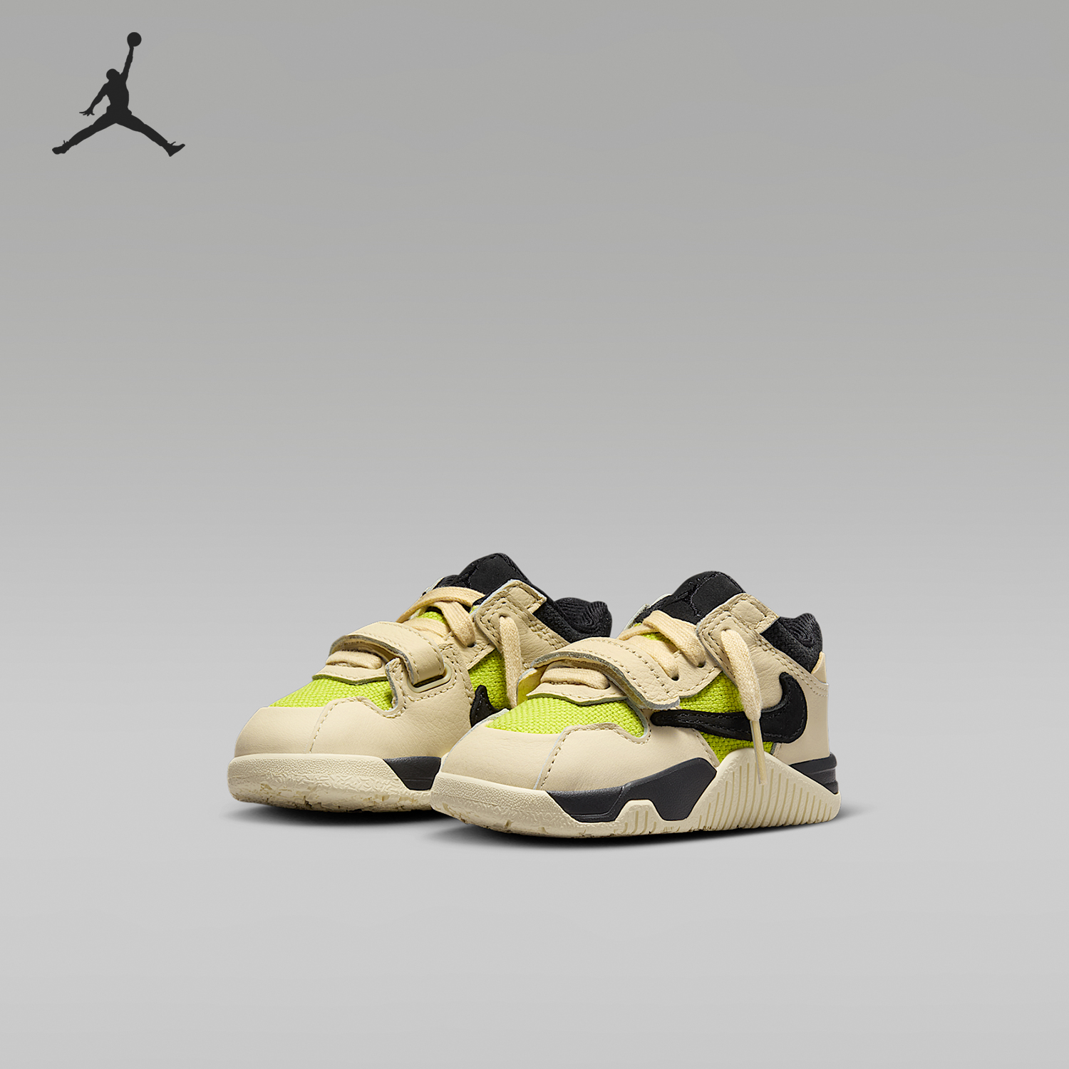 Nike/耐克正品JORDAN婴童系带轻便耐磨休闲低帮运动鞋FJ2852-102