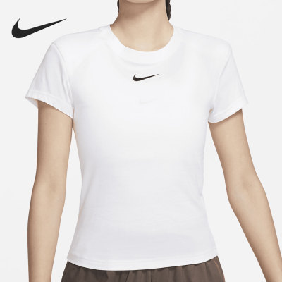 Nike/耐克正品当季新款女子运动休闲圆领透气T恤DJ7159-100