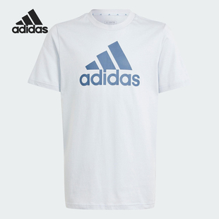 新款 2025春季 大童圆领透气舒适T恤IS2580 阿迪达斯正品 Adidas