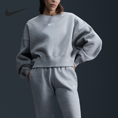 Nike/耐克正品新款女士时尚简约长袖卫衣套头衫DQ5761-063