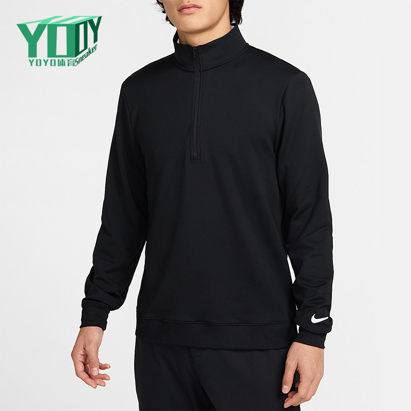 Nike/耐克正品2025男士刺绣立领套头高尔夫长袖上衣FZ7523-010,运动服/休闲服装,运动T恤,淘宝优惠券,粉丝福利购,淘宝优惠卷