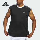 阿迪达斯正品 运动篮球无袖 当季 男士 T恤IW6672 新款 Adidas
