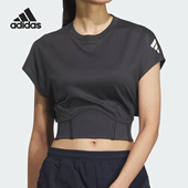 TEE女士跑步短袖 Adidas JN3504 阿迪达斯正品 FUSTL