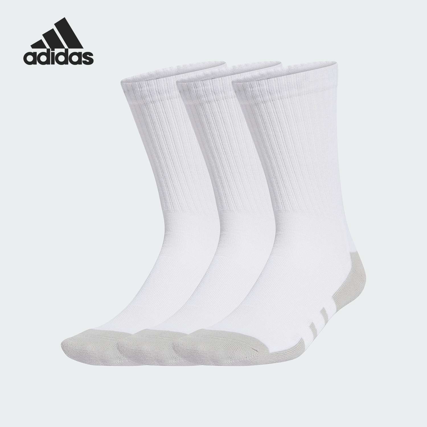 Adidas/阿迪达斯正品2025新款男女耐磨运动袜三双装JD9571