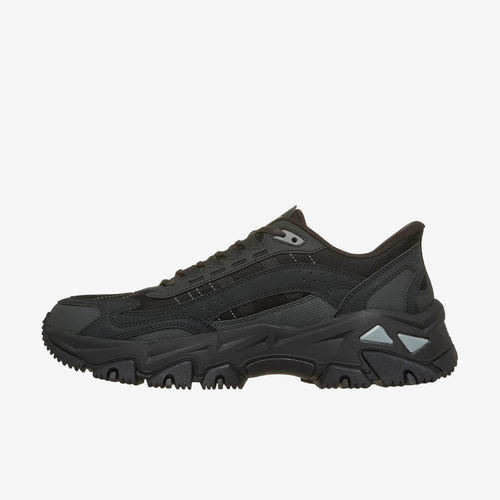 Skechers斯凯奇正品户外男网布系带EVA轻便舒适运动鞋237464-BBK